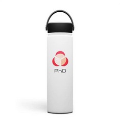 20 X PHD WATER BOTTLE, 750 ML, MATTE WHITE.