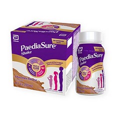 24 X PAEDIASURE SHAKE READY-TO-DRINK BOTTLES, 4 X 200ML, CHOCOLATE FLAVOUR, SUPPLEMENT FOR KIDS WITH 26 VITAMINS AND MINERALS, VITAMIN D, IRON AND PROTEIN, SUPPORTS KIDS’ HEALTHY GROWTH AND IMMUNITY.