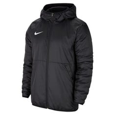 QTY OF ITEMS TO INCLUDE 30X ASSORTED CLOTHING TO INCLUDE NIKE CW6156-010 TEAM PARK 20 WINTER JACKET JACKET MEN'S BLACK/WHITE M, AMAZON ESSENTIALS MEN'S ATHLETIC-FIT CASUAL STRETCH CHINO TROUSERS (AVA