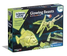 QTY OF ITEMS TO INCLUDE 5X ASSORTED TOYS TO INCLUDE CLEMENTONI SCIENCE & PLAY - GLOWING BEASTS, 7 YEARS OLD (ITALIAN, ENGLISH, FRENCH, GERMAN, SPANISH, DUTCH AND POLISH), MADE IN ITALY, UNISEX CHILDR