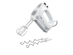 QTY OF ITEMS TO INCLUDE 4X ASSORTED KITCHEN APPLIANCES TO INCLUDE BOSCH CLEVERMIXX MFQ24200GB HAND MIXER, PLASTIC, 400 W - WHITE/STAINLESS STEEL, RUSSELL HOBBS 21888 LEGACY QUIET BOIL ELECTRIC KETTLE