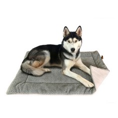 12 X FLUFFINO® DOG BLANKET,FLUFFY, SOFT AND WASHABLE (SIZE: L, M, S; COLOUR: GREY OR GREY) GREEN),INCREASED NON-SLIP RESISTANCE THANKS TO RUBBER NUBS, DOG MATS, CAT BLANKET.