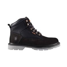 3 X SCRUFFS MEN'S TWISTER BLACK SAFETY BOOT, BLACK, 41 EU UK.