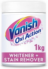 QTY OF ITEMS TO INCLUDE APPROX X20 ASSORTED CLEANING ITEMS TO INCLUDE VANISH OXI ACTION WHITENER AND STAIN REMOVER POWDER FOR WHITES 1KG, PACK OF 1 | CHLORINE BLEACH FREE FORMULA | FOR WHITER WHITES,