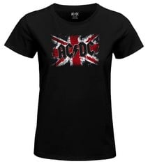 30 X AC/DC WOMEN'S WOACDCRTS041 T SHIRT, BLACK, L.