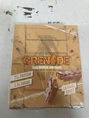 26 X GRENADE PROTEIN BARS CARAMEL CHAOS (12 BARS PER BOX).