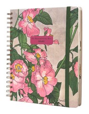 23 X KOKONOTE HANNAH BORGER FLOWERS DIARY 2023 | BIG SIZE 8.3 X 9.8 INCH - 21 X 25 CM | ACADEMIC DIARY WEEK TO VIEW | WITH STICKERS | CUTE STATIONERY | 2023 DIARY.