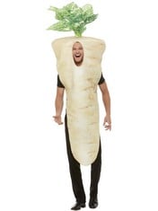 QTY OF ITEMS TO INCLUDE X12 ASSORTED ADULT FANCY DRESS COSTUMES TO INCLUDE SMIFFYS CHRISTMAS PARSNIP COSTUME, BROWN WITH TABARD, CHRISTMAS ADULT FANCY DRESS, XMAS DRESS UP COSTUMES, AMSCAN 9915496 AD