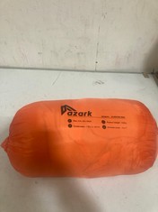 X2 ASSORTED CAMPING ITEMS TO INCLUDE AZARK SLEEPING BAG.