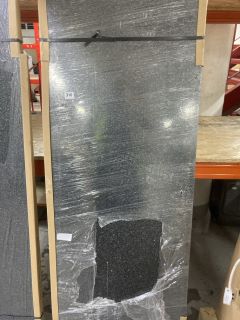 3000 X 600 X 40 BLACK STONE WORKTOP - RRP£260.00 (COLLECTION ONLY)