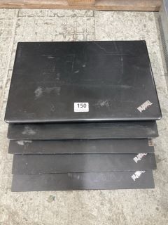 5 X LENOVO THINKPAD LAPTOPS (FOR SPARES & REPAIRS)