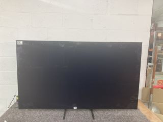 SAMSUNG 65" SMART HD LED TV MODEL QE65S90CAT (WITH STAND, NO REMOTE, SLIGHTLY BENT, SMASHED/SALVAGE/SPARES)