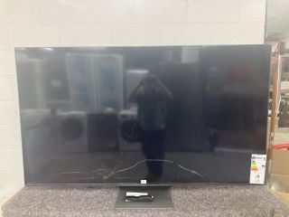 LG 75" TV MODEL: 75QNED826RE (SMASHED SCREEN, WITH REMOTE, WITH STAND, NO BOX)