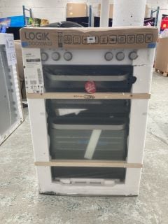 LOGIK DOUBLE OVEN MODEL: LDOC60W22 (SMASHED GLASS)