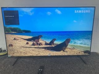 SAMSUNG 55" TV MODEL: UE55CU7100 (WITH REMOTE, WITH STAND, NO BOX)