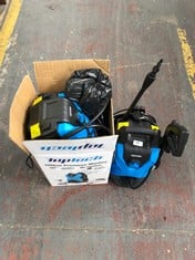 2 X ASSORTED TOPTECH PRESSURE WASHERS TO INCLUDE 105BAR PRESSURE WASHER WITH 1400WATT MOTOR