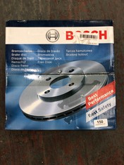 4 X ASSORTED BOSCH BRAKE DISCS TO INCLUDE 104 58 0837 FRONT DISC FIAT