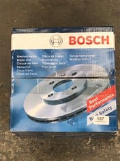 BOSCH FRONT BRAKE DISC 104 81 0107 TO INCLUDE BOSCH BRAKE DISC 104 22 1367