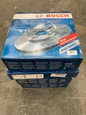 4 X ASSORTED BOSCH BRAKE DISCS TO INCLUDE FRONT BRAKE DISC VENTED 104 22 1317