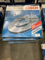 4 X ASSORTED BOSCH BRAKE DISCS TO INCLUDE FRONT DISC VENTED 104 22 1317