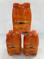 APPROX 50 X LUCOZADE ENERGY ORANGE FLAVOUR 4 X 380ML - BBE: 09/2024 (COLLECTION ONLY)