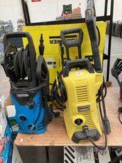 3 X ASSORTED PRESSURE WASHERS TO INCLUDE KARCHER K5 POWER CONTROL HIGH PRESSURE WASHER