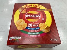 PALLET OF WALKERS CRISPS 20 PACK VARIETY BOXES BBE: 13/07/24