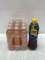 QTY OF ASSORTED DRINKS TO INCLUDE APPROX 53 X LIPTON LEMON ICE TEA 1.25L BBE-MAY/24 (COLLECTION ONLY)