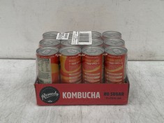 9 X REMEDY KOMBUCHA ENERGY DRINKS 12X250ML BBE-30/08/24 (COLLECTION ONLY)