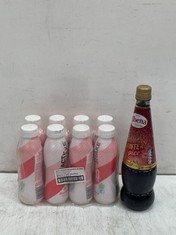 CAGE OF ASSORTED LIQUIDS TO INCLUDE 6 X RIBENA LIMITED EDITION WINTER SPICE 850ML - BBE: 08/2024 (COLLECTION ONLY)