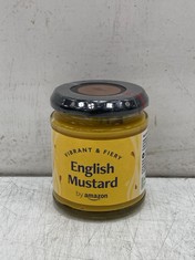 QTY OF ASSORTED LIQUIDS TO INCLUDE ENGLISH MUSTARD 185G TO INCLUDE WHOLEGRAIN MUSTARD 185G - BBE: 12/2024 (COLLECTION ONLY)