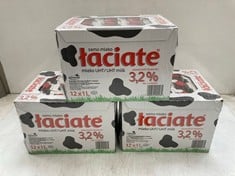 APPROX 15 X LACIATE 3.2% MILK 12 X 1L - BBE: 09/2024 (COLLECTION ONLY)