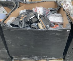 PALLET OF ASSORTED HOUSEHOLD ITEMS TO INCLUDE URBAN 5884 AMSTERDAM LADIES LEATHER JACKET SIZE XL IN BLACK