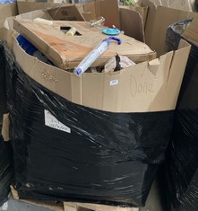 PALLET OF ASSORTED ITEMS TO INCLUDE Q-CONNECT PACK OF RUBBER BANDS