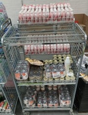 2 X CAGES OF ASSORTED FOOD / LIQUIDS TO INCLUDE ITSU RICE SATAY NOODLES CUP 6 X 64G - BBE: 05/2024