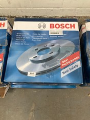 2 X ASSORTED BRAKE DISCS TO INCLUDE BOSCH REAR BRAKE DISC - ITEM NO. 104442437