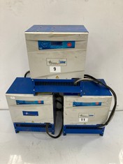 3 X ASSORTED ITEMS TO INCLUDE INDUSTRIAL BATTERY CHARGER 2100HP 24 VOLT 50 AMP 3 PHASE OUTPUT