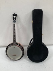 GEWA TENOR BANJO 4 STRING WITH CASE - RRP £278