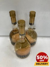 3 X BOTTLES OF GOLDHAUCH EDLER WILLIAMS PEAR LIQUEUR WITH WHOLE PEAR 70CL