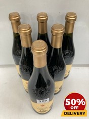 6 X BOTTLES OF SANTENZO LANGHE NEBBIOLO 2021 DRY RED WINE 75CL