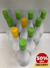 10 X BOTTLES OF ASSORTED LIQUEUR TO INCLUDE GREEN TEA LIQUEUR 700ML