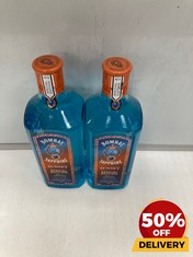 2 X BOTTLES OF BOMBAY SAPPHIRE SPECIAL EDITION SUNSET VAPOUR INFUSED LONDON DRY GIN 700ML