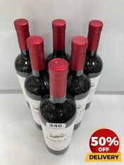 6 X BOTTLES OF ANDEAN VINEYARDS 2022 MALBEC DRY RED WINE 75CL