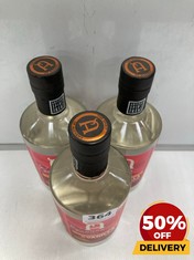 3 X BOTTLES OF ANO PASSION FRUIT AND VANILLA GIN 70CL