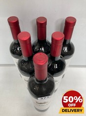 6 X BOTTLES OF ANDEAN VINEYARDS 2022 MALBEC DRY RED WINE 75CL