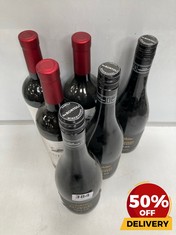 6 X BOTTLES OF ASSORTED RED WINE TO INCLUDE DE BORTOLI REGIONAL CLASSIC 2018 SHIRAZ GUNDAGAI