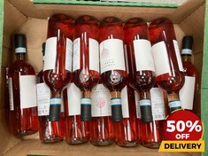 12 X BOTTLES OF CERASUOLO D'ABRUZZO 2022 DRY ROSE WINE 75CL