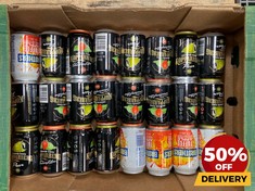 24 X CANS OF ASSORTED CIDER TO INCLUDE BROTHERS TOFFEE APPLE ENGLISH CIDER 330ML