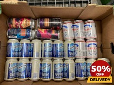 24 X CANS OF ASSORTED IPAS/ BEERS TO INCLUDE LOCH LOMOND BREWERY ZOOM TIME SESSION NEIPA 440ML