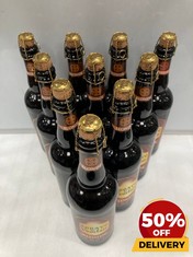 10 X BOTTLES OF ABBAYE DE VAUCLAIR BLONDE BEER 75CL BBE: 06/24